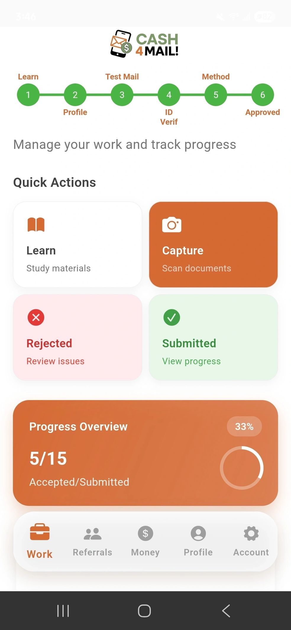 Cash4Mail App Screenshot